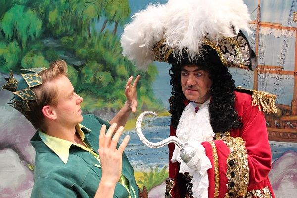 Webulated Full Length John Altman starring as Captain Hook in Stockport Plaza Pantomime