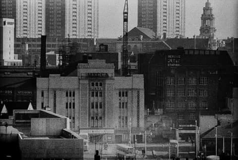 The Plaza during her Mecca Bingo Years nestling amongst the buildings on the edge of Mersey Square