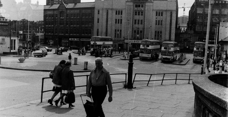 The Plaza trading as Mecca Bingo overlooking Mersey Square Bus Terminus