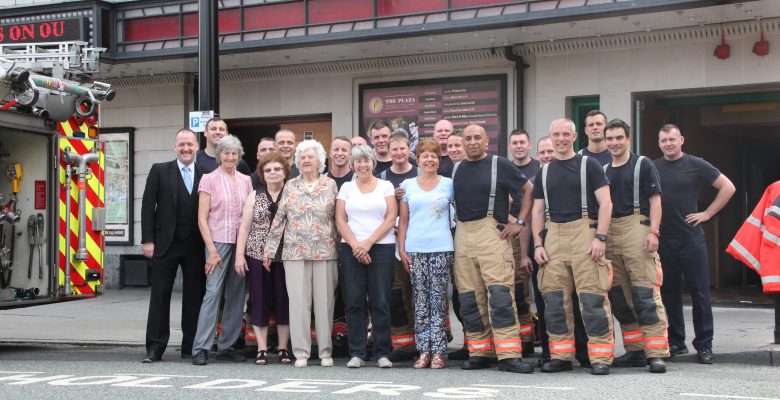 Plaza Team supporting Greater Manchester Fire Service on a training day at The Plaza - 21.07.16