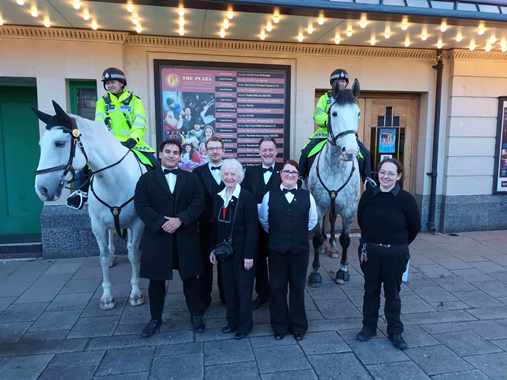Two phenomenal Police Horses from Greater Manchester Police visited The Plaza team during their rounds of Stockport Town Centre - 19.12.23