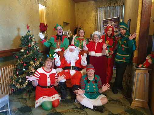 Santa Claus arrives with his team of little helpers for this years Breakfast With Santa events - 25.11.23